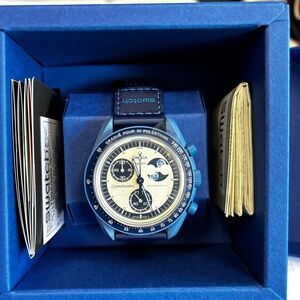 Swatch Omega Mission to the super blue moon phase watch